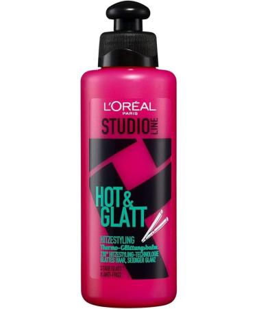 L'Or al Paris Studio Line Heat Protection Balm Hair Cream for Straight Hair Anti-Frizz Hot & Smooth Thermo-Smoothing Balm 1 x 200 ml
