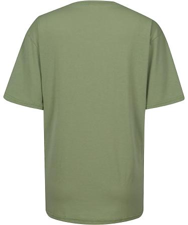 Women's Mint Green Floral Printed Blouse | Short Sleeve Tunics | Classic Fit T-Shirt | Summer Clothes - Buy Online on SooperMarket.com