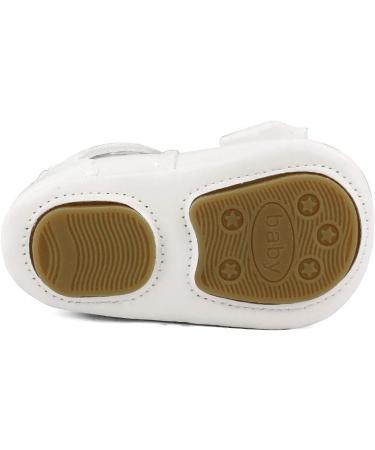 LACOFIA Baby Girls Anti-Slip Mary Jane Princess Shoes - White (6-12 Months) - Buy Online on SooperMarket.com