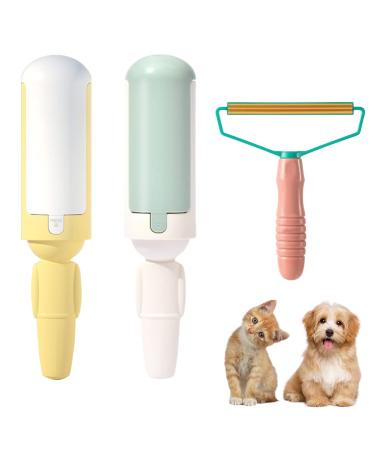 Piashow lint roller pet hair hair remover pet hair portable lint remover washable self-cleaning pet hair remover for lint brush pet hair for sofa bed carpet knit