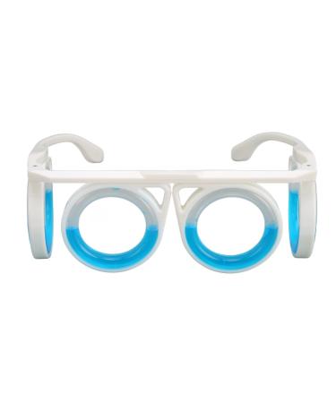Jiawu Anti Motion Sickness Glasses Portable Nausea Relief Glasses Raised Carsickness Airsickness Seasickness Glasses for Adults and Kids No Lens Liquid Glasses for Travel