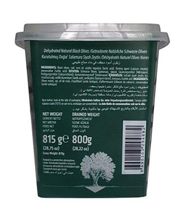 Marmara Birlik Dry Cured Black Olives - Kuru Sele Zeytin Salamura Turkish 800g | Premium Quality International Shipping - Buy Online on SooperMarket.com
