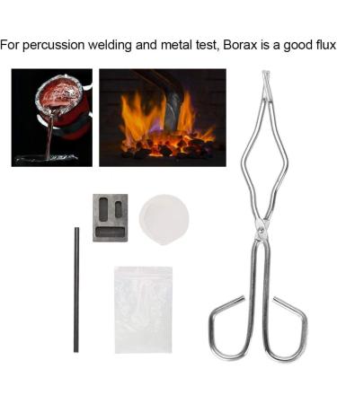 Salmue Graphite Crucible Set - Melting Kit with Ingot Mold, Silica Crucible, Graphite Rod, 25cm Tong for Gold, Silver, Platinum - Buy Online on SooperMarket.com