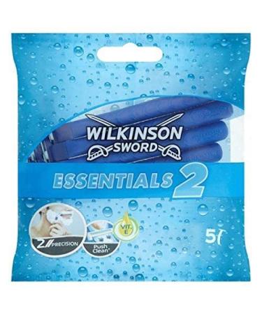 Wilkinson Sword Essentials 2 Precision Razor 5-Pack Vitamin E enriched