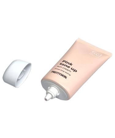 Waterproof Pink Tone Up Sunscreen Natural Tint Long-Lasting Protection with Shea Butter & Chamomile | Zinc Oxide & Titanium Dioxide for Radiant Skin - Buy Online on SooperMarket.com