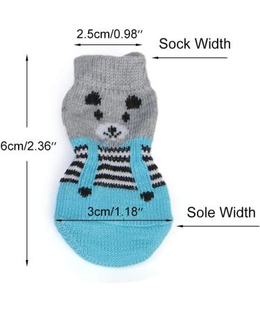 Betinyar Anti-Slip Dog & Cat Socks - 4 Pairs | Paw Protector for Indoor Hardwood Floors - Buy Online on SooperMarket.com