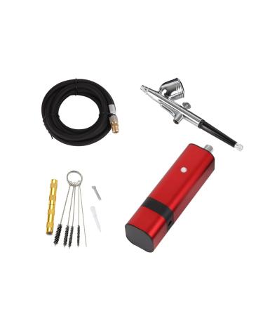 Universal Paint Spraye Rechargeable Airbrush Kit with Gravity Type Spray Gun for Art Model Body Paint Artist Makeup Nail Tattoos Cake Tools Painting Varnishing Lacquering