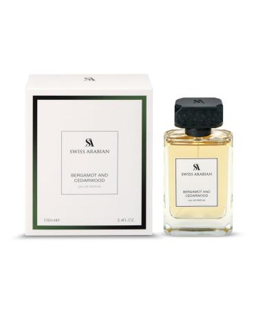 Swiss Arabian Bergamot and Cedarwood - Arabian Perfume for Men - Long-Lasting Cologne for Men - Eau de Parfum - Citrus Woody Fragrances - 3.4 oz - Buy Online on SooperMarket.com