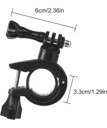 Rotating Motorcycle Phone Holder & GoPro Stand - 360 Screwable Bike Mount (Black) - Buy Online on SooperMarket.com