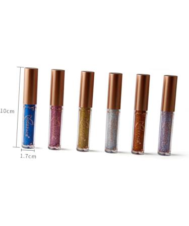 Mikinona Liquid Eyeliner Liquid Glitter Eyeshadow Colored Colorful Eyeliner Pen Eye Shadow Miss Metal Flash 1 count (Pack of 1) 10 - Buy Online on SooperMarket.com