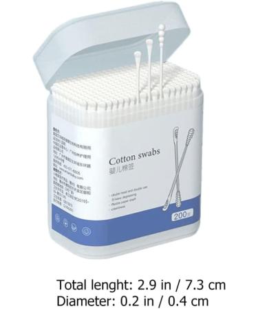 200Pcs Biodegradable Baby Cotton Swabs - Kids Safety Ear Cleaners and Wax Cleaner - Buy Online on SooperMarket.com