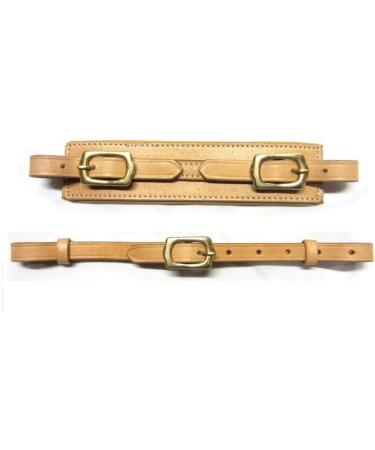 PS Horse Articles Black Leather Padded Noseband & Chin Strap Set - Soft Comfort with Silver Fittings | International Shipping Available - Buy Online on SooperMarket.com