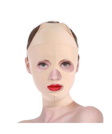 Face Lifting Slimming V Face Full Coverage Bandage Reduce Facial Double Chin Care Weight Loss Beauty Belt(M)
