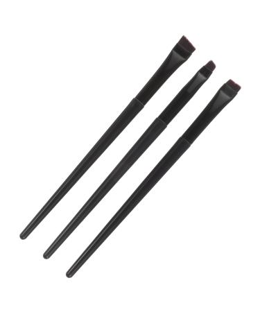 Gogogmee 3pcs Eyeliner Brush Eyebrow Brush Teen Girl Angled Eyeliner Flat Brush Makeup Brush
