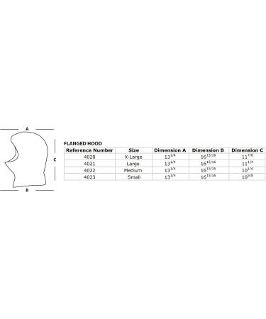 Standard Latex Flanged Hood - Large Size | Gear Up Guide - Buy Online on SooperMarket.com