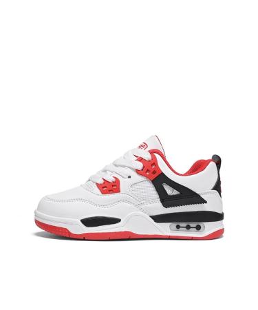 Adoff basketball shoes for children casual shoes board shoes sports shoes for students children's shoes 33 EU white red