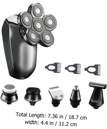 Buy 4 Sets Rechargeable Electric Shaver | Waterproof Travel Razor & Beard Trimmer - Personal Care Tool for Men - Buy Online on SooperMarket.com