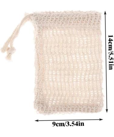 Buy Soap Bags with Drawstring - Sisal Fiber Exfoliating Pouch for Foaming & Drying (2 Pcs) - Best Soap Saver for Smooth Skin - Buy Online on SooperMarket.com