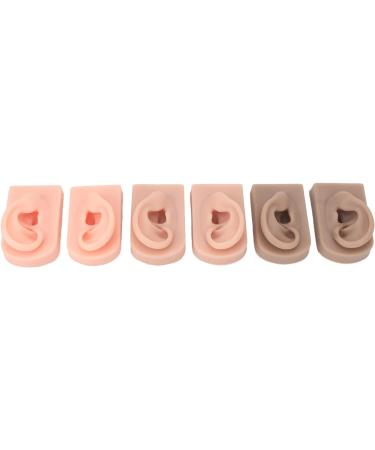 Flexible Silicone Ear Model 3 Colors, Waterproof & Realistic for Beauty Practice - Buy Online on SooperMarket.com