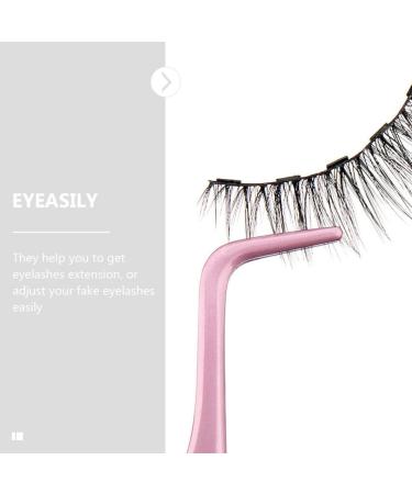 FOMIYES Eyelash Tweezers with Comb Eyelash Tweezers for False Lashes Ergonomic Eyelash Tool Convenient Eyelash Tweezer Eyelash Mascara Pink Miss Stainless Steel Belt Major - Buy Online on SooperMarket.com