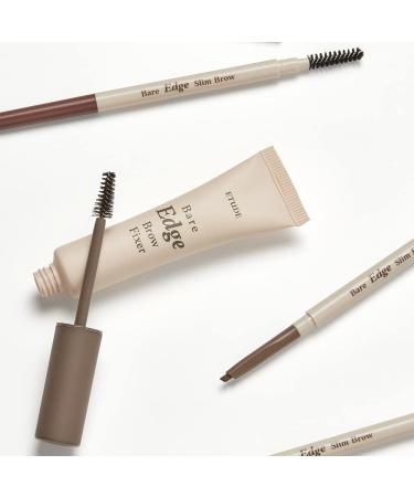 ETUDE Bare Edge Brow Pencil 03 Grey Brown - Hexagon Brush Brow Mascara for Zero Clump & Defined Brows - Buy Online on SooperMarket.com