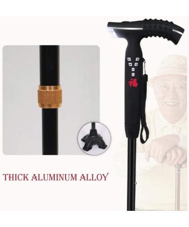 Canes Walking Stick Old Man Four Legged Multi Purpose Retractable Smart Walking Stick Illuminated Radio - Buy Online on SooperMarket.com