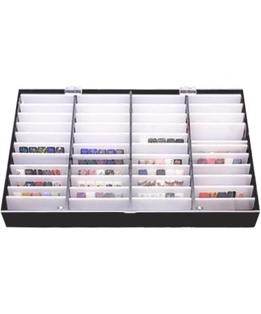 44 Grids Fake Nail Tips Color Display Holder Storage Box For Nails Art Decor Nails Art Decoration White - Buy Online on SooperMarket.com