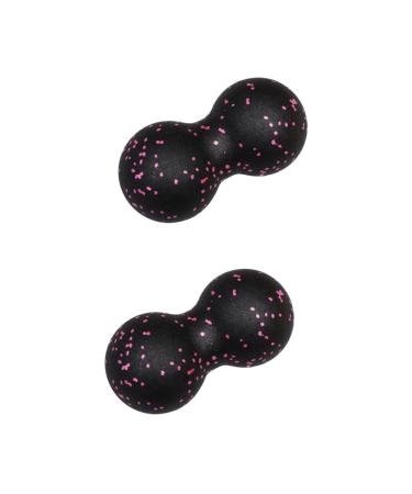 Clispeed 2st yoga peanut double lacrosse balls rolling ball massage back roller peanut mobility tool gymnastics ball neck roll lacrosse ball muscle rollers hold fitness massage
