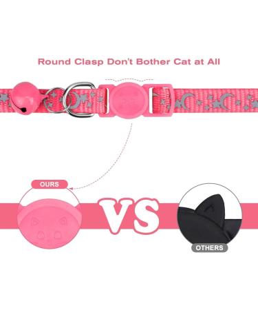 Shop Tagme Cat Neck Band 2-Pack | Reflective Safety Collar with ID Shield & Bell | Adjustable for Cats & Puppies | Pink 18-28 cm - Buy Online on SooperMarket.com