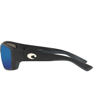 Costa Del Mar Men's Tuna Alley Matte Black/Grey Blue Polarized Sunglasses - 580g - Buy Online on SooperMarket.com