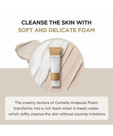 SKIN1004 Madagascar Centella Ampoule Foam Cleanser 125ml - Low pH, Natural Soda Powder, Coconut Surfactant - EWG Green Grade - Buy Online on SooperMarket.com