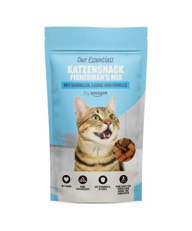 by Amazon Cat Snack Shrimp Salmon and Trout Fisherman's Mix 70g (Pack of 1) Shrimp Salmon and Trout 70 g (Pack of 1)