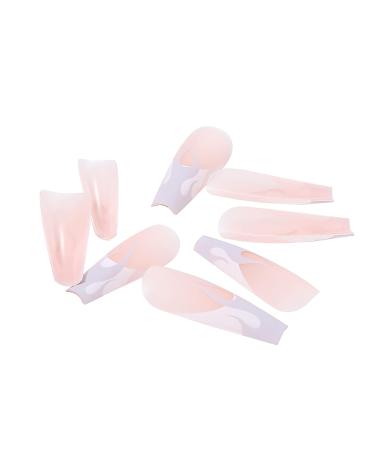 Vatocu Coffin Matte Press On Nails - 24 Long Fire Acrylic Nails for Women & Girls - Durable & Easy to Apply - Buy Online on SooperMarket.com