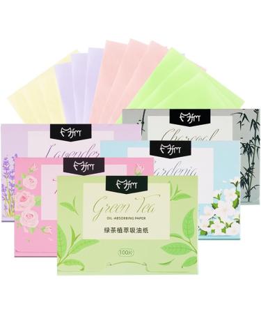 Oil Blotting Paper - 100 Sheets Natural Facial Tissue for Men, Women, and Students - Portable Oil Control with Natural Fragrance - Yellow - Buy Online on SooperMarket.com
