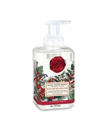 Winter Woodland Frosted Mint and Fir Scented Foaming Shea Butter Hand Soap by Michel Design Works 530ml