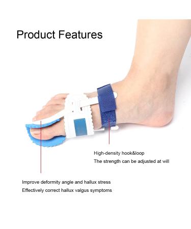 Ymiko Hallux Valgus Corrector Kit - 2 Pcs Toe Straightener and Bunion Splints - Buy Online on SooperMarket.com