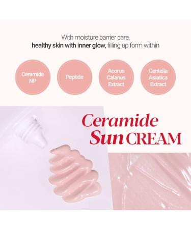 ESPOIR Water Splash Sun Cream Ceramide 60ml | Moisturizing CeramideNP Peptide Sun Block with Tint | Substitute BB Cream | Korean Base Makeup - Buy Online on SooperMarket.com