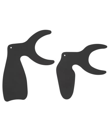 2PCs Photo Contrast Black Contrast Oral Background Board Contraster Palatal Photography Contraster Intraoral Wangen-Lippen-Retractor Opener