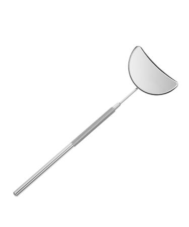 DOITOOL 1pc Handheld Makeup Mirror Supplies Handheld lash Mirror Crescent Moon Eyelash Tool Handheld Extend Auxiliary Stainless Steel Mirror Tool Cosmetic lash Extension Mirror