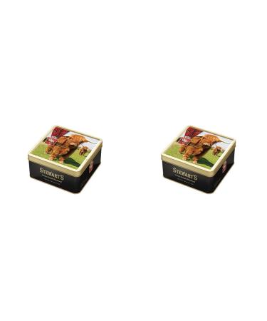 Stewart's - Highland Cow Tin with Luxury Scottish Shortbread Rounds - 125g (Pack of 2)