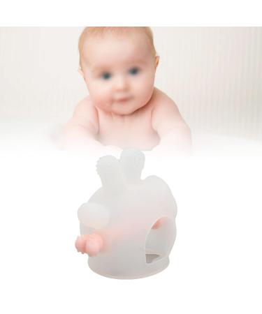 Suckable Silicone Teething Toy for Infants - Transparent Pink Washable Soothing Relief for Toddlers - Buy Online on SooperMarket.com