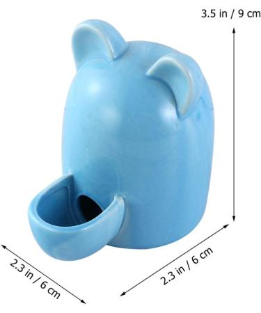 POPETPOP Bunny Water Bottle Hamster Water Feeder Ceramic Automatic Drinking Bottle Small Animals Food and Water Dispenser for Bunny Bird Guinea Pig Hedgehog Chinchilla Ferret Ceramic Water Bottle - Buy Online on SooperMarket.com