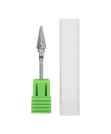 Nail Drill Tool Bits for Acrylic Nails Tungsten Steel Nail Art Manicure Drill Bits Carbide Nail Drill Bits Electric Pedicure Manicure Grinding Head Nail Art Tools for Home Salon Green label