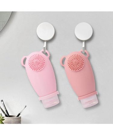sunree Silicone Empty Container with Cleansing Brush for Shampoo and Lotion C gray - Buy Online on SooperMarket.com