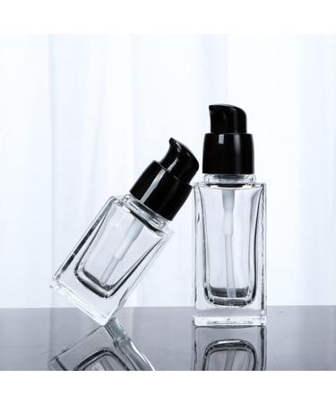 30 ml Transparent Glass Bottles with Black Lid - Premium Quality & International Shipping - Buy Online on SooperMarket.com