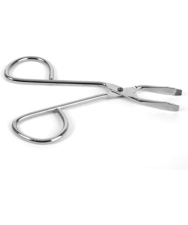 Lurrose Stainless Steel Eyebrow Tweezers Scissors - Professional Slant Tip Tweezer for Hair and Eyebrows, Silver - Buy Online on SooperMarket.com