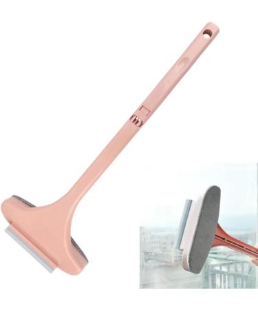 Aeutwekm Window Cleaner Brush | Glass Scraper Brush | Reusable Glass Cleaner Tool Mesh Screen Cleaner Washing Equipment For Wardrobes Sofa Countertops Cabinets Screen Pink - Buy Online on SooperMarket.com