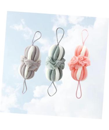 NOLITOY 3pcs Bath Sponges - Exfoliating Loofahs & Shower Scrubs for Adults | Cute Body Wash Pouf - Ideal for All Skin Types - Buy Online on SooperMarket.com