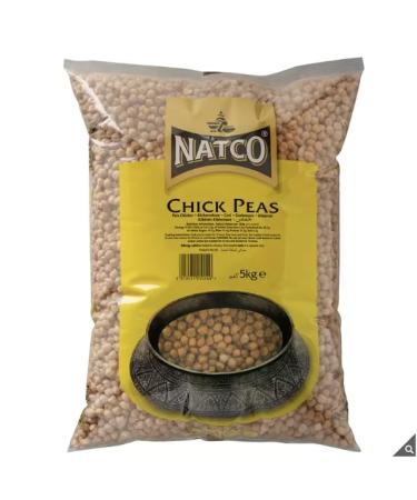 Natco Dried Chick Peas | A Good Source of Protein | A Good Source of Fibre | Packed in the UK | 5kg