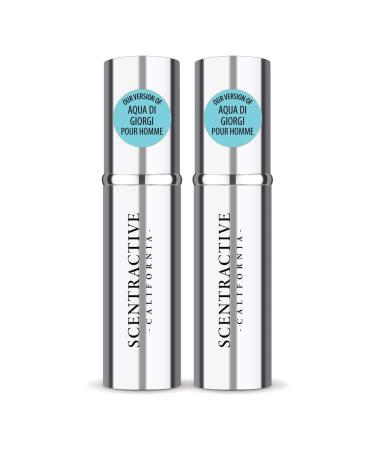 CA Perfume Impression of Aqua Di Giorgi Pour Homme For Men Replica Version Fragrance Dupes Concentrated Long Lasting Eau de Parfum Spray Refillable Atomizer Bottle 0.17 Fl Oz/5ml-X2 ARMN AQUA DI GIORGI POUR HOMME IMPRESSION 0.34 Fl Oz (Pack of 1)